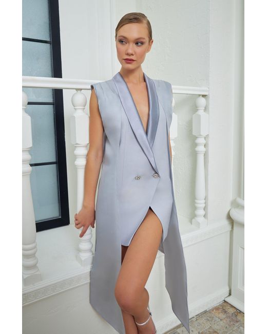 Lumina Eligma Blue The Glider Blazer Dress