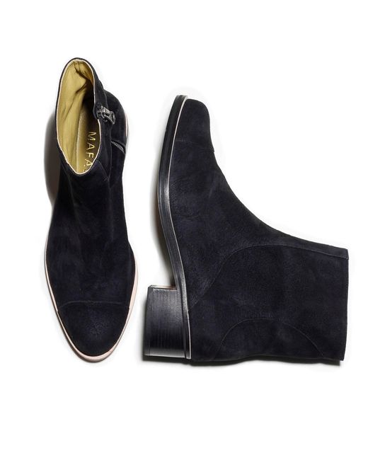 Mafalda Blue Ines Suede Ankle Boots