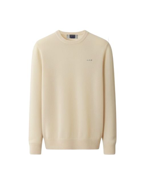 London Atelier Byproduct Natural Neutrals Mohair Classic Fit Jumper With Embroidery for men