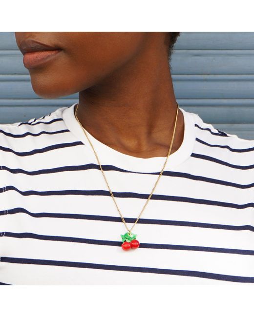 Smilla Brav Metallic Cherry Necklace