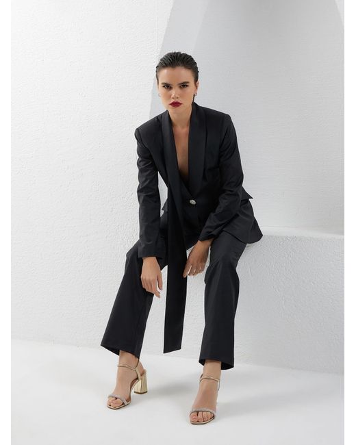 Lumina Eligma Black Shawl Suit Blazer