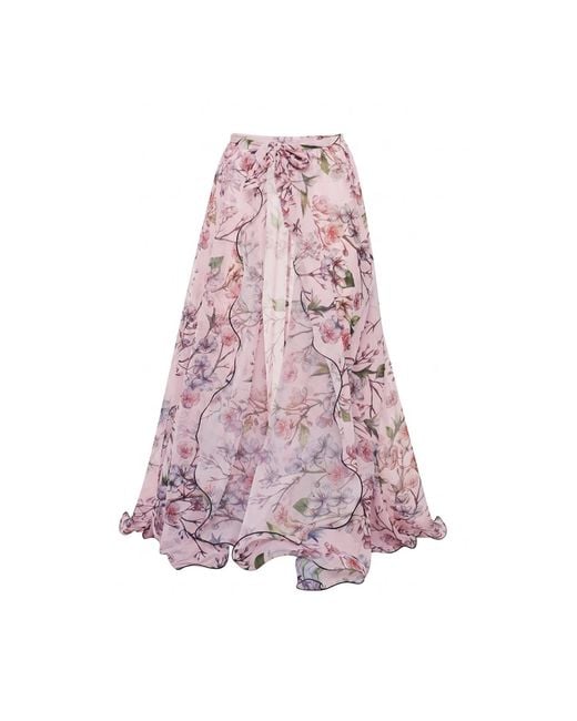 Nur Karaata Purple Heirloom Skirt