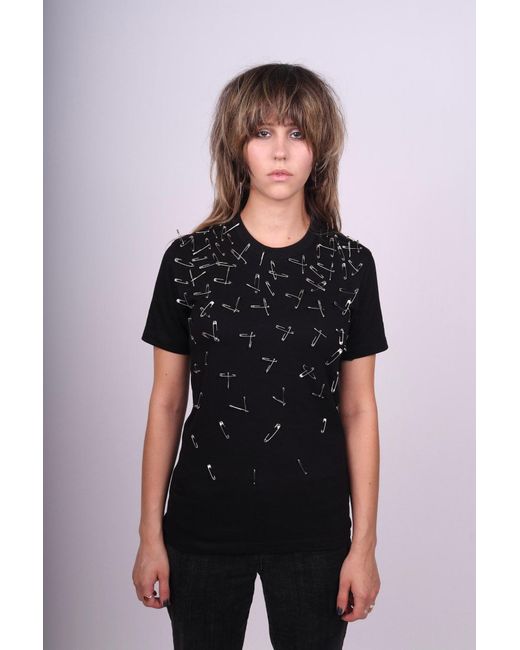 Any Old Iron Blue Safety Pin T-Shirt