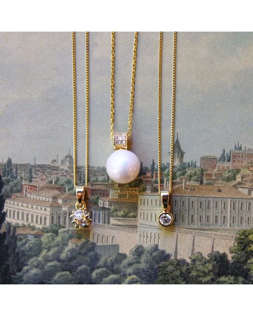 1610Istanbul Metallic Bosphorus Swarovski Necklace