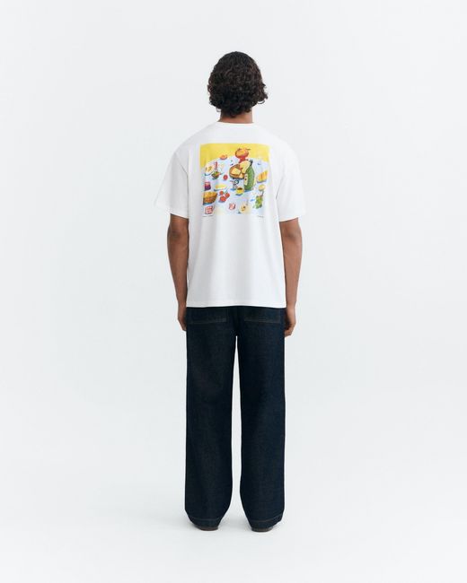 Thinking Mu White Costumbres Aaron T-Shirt for men