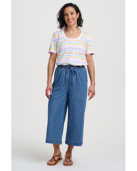 Sugarhill White Sylvie T Shirt, Floaty Waves
