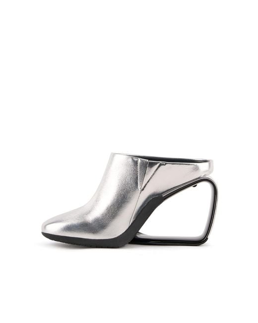 United Nude White Mobius Mule Hi