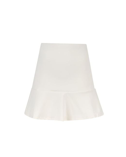Veeva White Swing Skirt