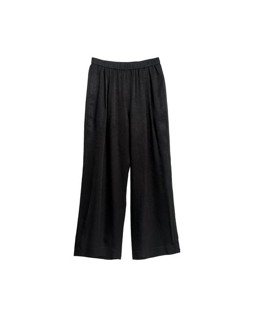 Lost Pattern Black Beach Blossom Wide-Leg Pants