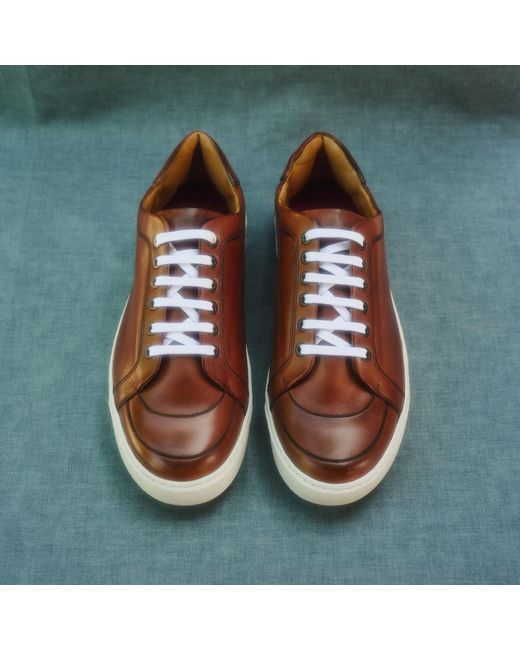 Mariano Shoes Brown Luso Sneaker Cognac for men