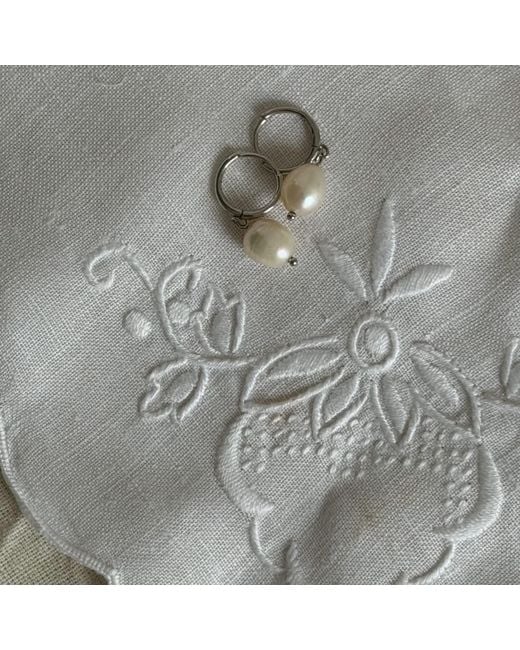 Pearl Code Metallic Baroque Pearl Drop Earrings — Natural & Effortless