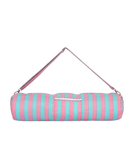 Conscious Yoga Collective Green The Striped Cotton Yoga Bag