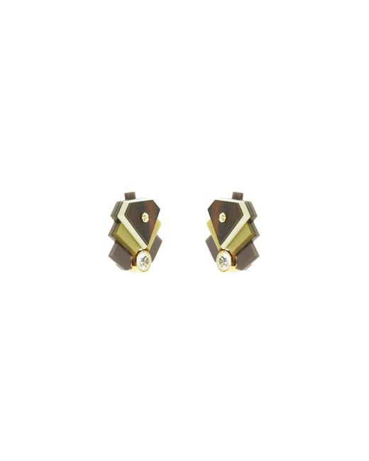 Gissa Bicalho Green Acrylic Handmade Earring P Empire