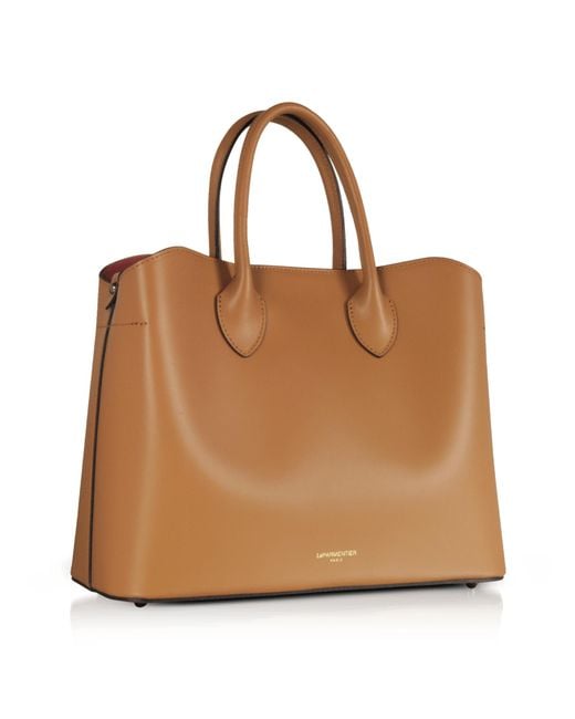Le Parmentier Brown Jackie Leather Tote Bag