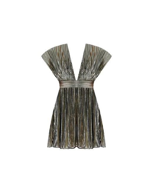 Nur Karaata Green Eden Mini Dress