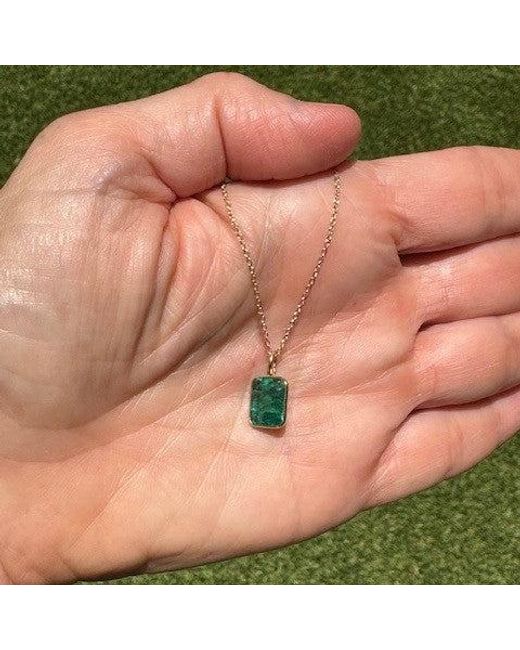 Lexi Jewelry White Light Emerald Necklace