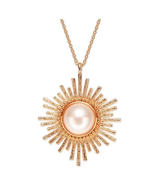 Grosse Metallic Pearl Necklace, Series Future Floral