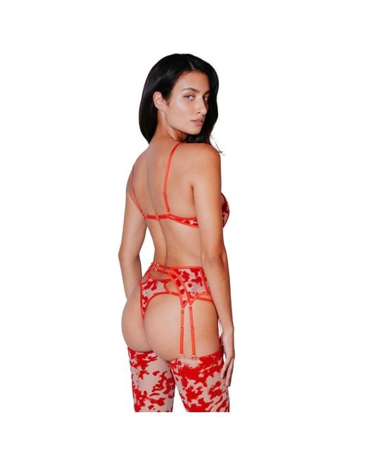 Perilla Lingerie Red Harlow Bra Monocup Push Up