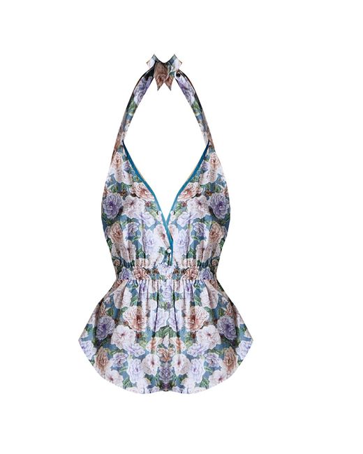 Noblesse Oblige Blue Summer Meadow Romper