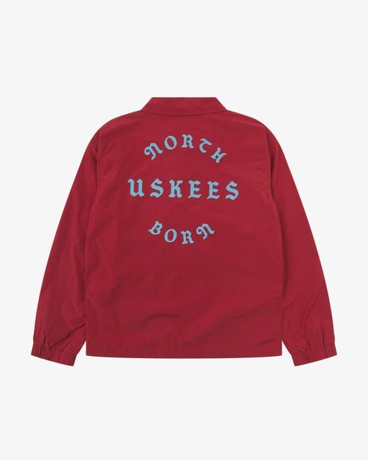 Uskees Red Coach Jacket for men