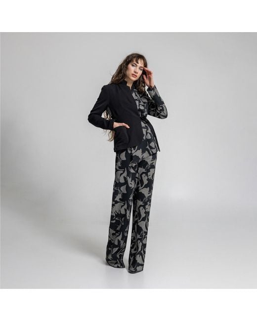 ARTISTA Black Tracey Asymmetric Jacket