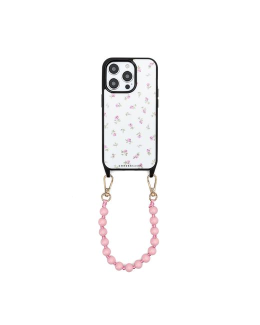 Cordée Cases White Peony Picnic Phone Wristlet Set Blush Magsafe