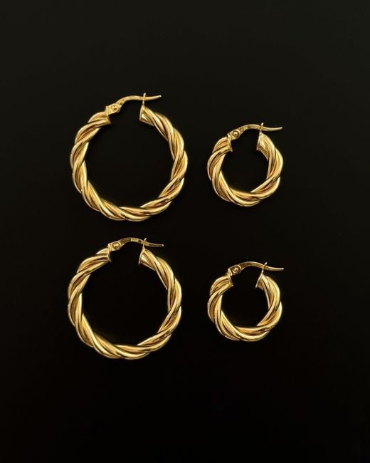 Öugie Metallic The Large Rosalia Hoops