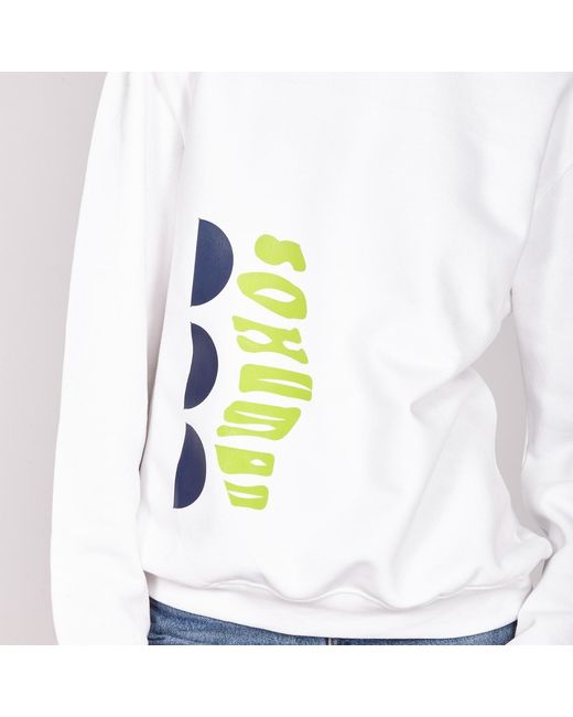 SOHUMAN White Aliu Organic Cotton Sweatshirt