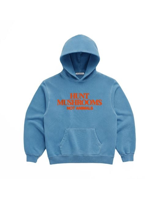 Dont Eat the Homies Blue Hunt Mushrooms Hoodie for men