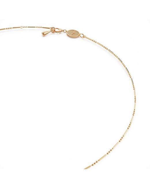 Linda Fiore Metallic Daisy Layering Necklace 18K Vermeil