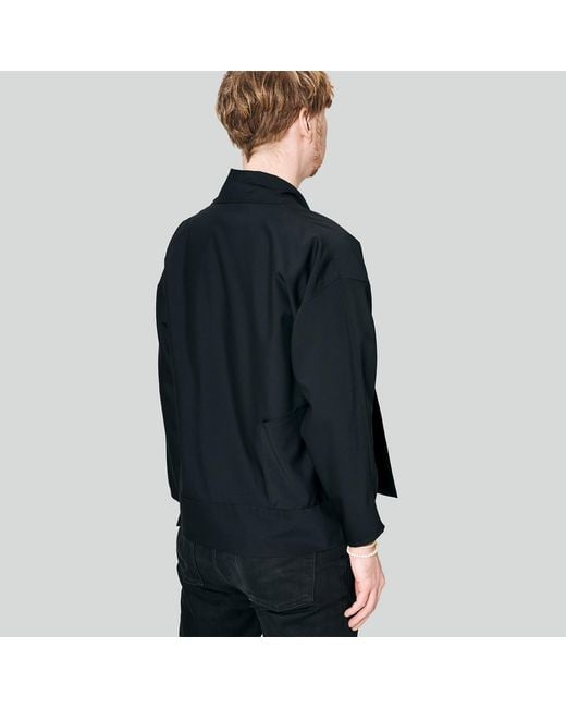 MOE Black Charcoal Wool Vest Jacket