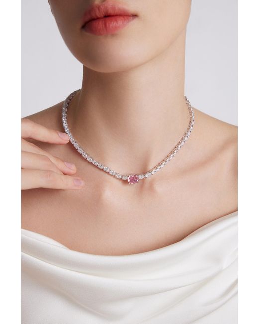 Arte Madrid White Whisper Of Love Tennis Necklace & Head Chain