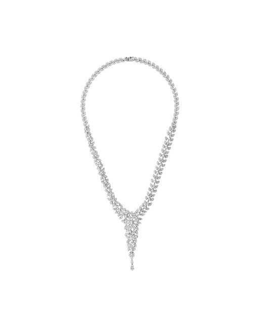 Latelita London White Neutrals Marquise Statement Necklace Pearl