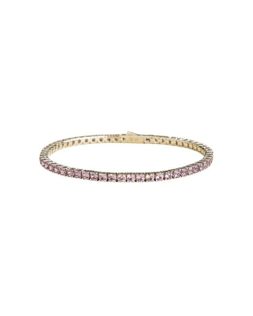 Juvetti Metallic Ciclo Tennis Bracelet Set With Sapphire