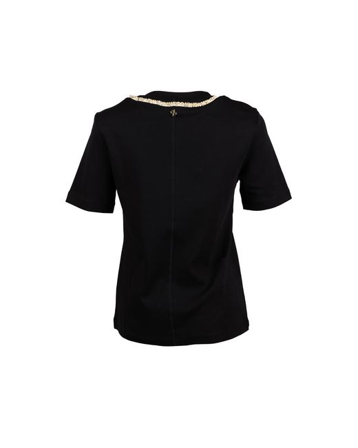 House of Laines London Black Laines Couture Embellished Crystal Wrap Around Snake T-Shirt