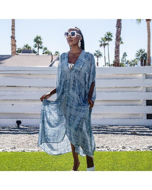 Jennafer Grace Blue Tahoe Caftan