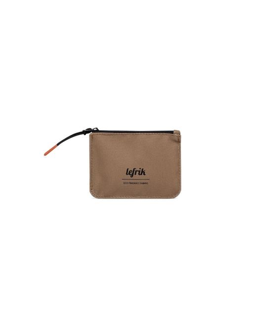 Lefrik Brown Draft Coin Purse Camel