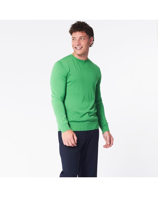 George Patrick Green Grass Cashmere Sweater for men