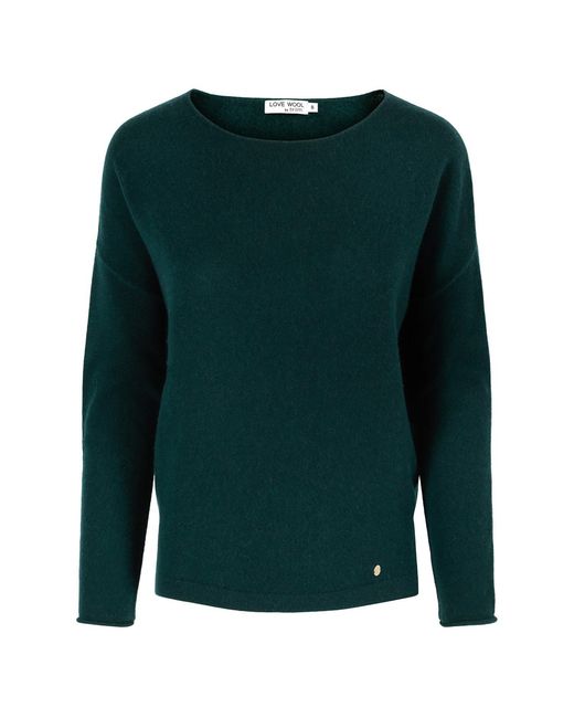 tirillm Green Ally Cashmere Boatneck Pullover