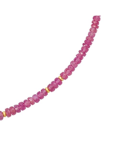 Bombyx House Red Sapphire Bead Necklace