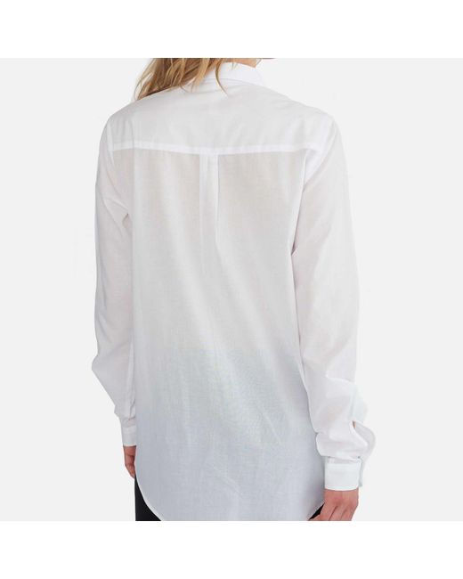 GROBUND White The Edith Shirt