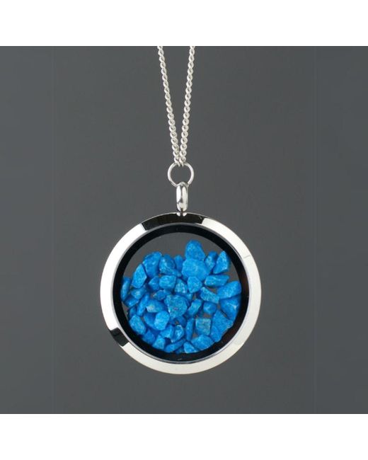 My Little Nature Blue Designer Jewelry Necklace With Natural Stones