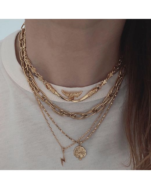 IN CAUDA VENENUM Metallic Odin Necklace