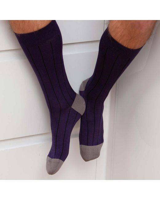 Peper Harow - Made in England Blue Groomsmen's Socks Bundle for men