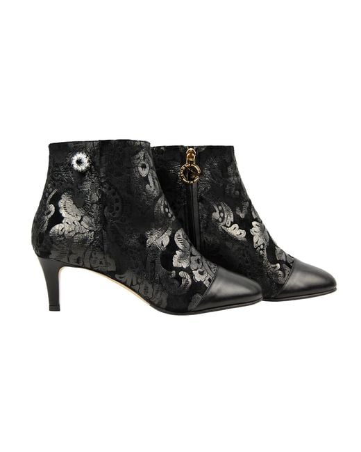 Moon D'elle Black Eclisse Ankle Boots