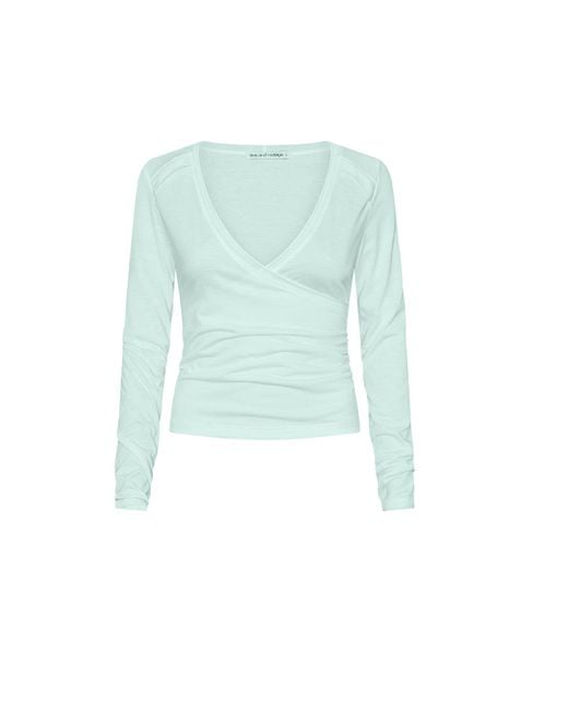 Love and Nostalgia Blue No Biggie Long Sleeve Top