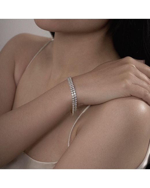 Diamonbliss Metallic Marilyn Monroe Dainty Tennis Bracelet