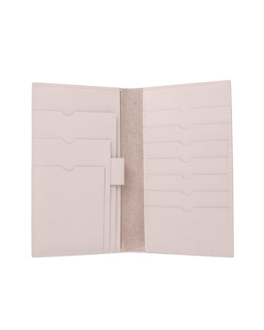 godi. Pink Handmade Leather Passport & Travel Wallet