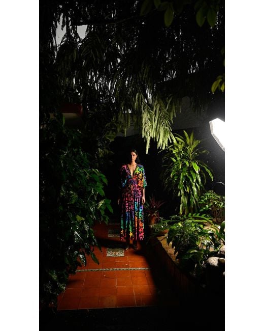 Any Old Iron White New Star Printed Kaftan Dress