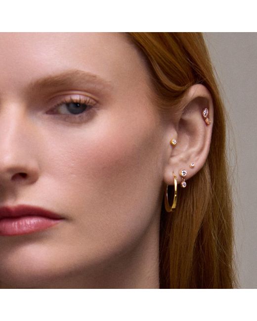 Dinny Hall Metallic Lab-Grown Diamond Double Diamond Stud